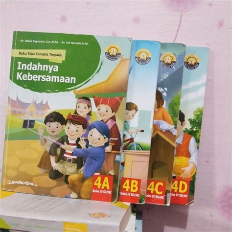 Jual Buku Teks Tematik Terpadu Kelas IV 4 A B C D Yudhistira Revisi