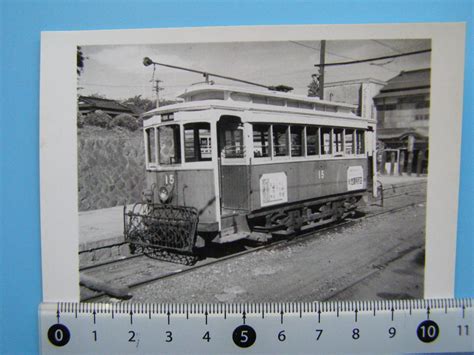 【やや傷や汚れあり】j4915 写真 古写真 電車 鉄道 鉄道写真 箱根登山鉄道 小田原市内線 昭和25年3月 小田原駅前 路面電車の落札