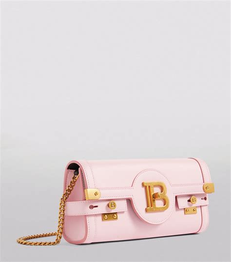 Womens Balmain Pink Leather B Buzz 23 Clutch Bag Harrods UK