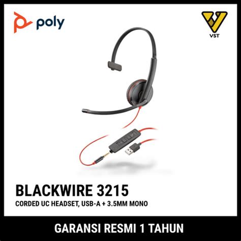 Jual Poly Blackwire C3215 3215 Usb A 35mm Mono Pn 209746 22 Jakarta Barat Vst