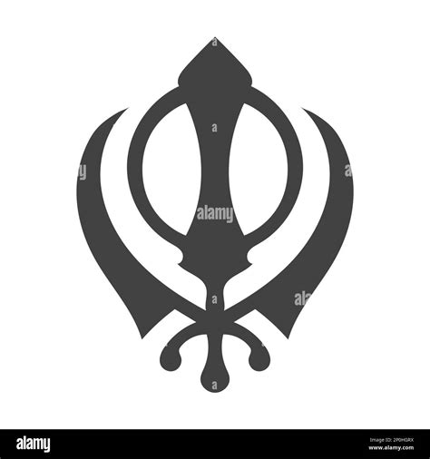 Sikhisme Vecteur Signe Religieux Symbole Dharma Sikh Vecteur Signes