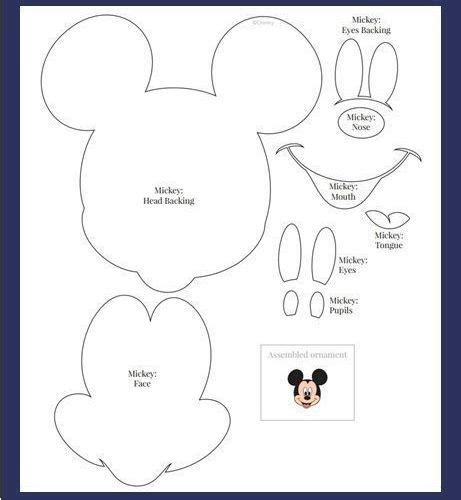 Moldes De Mickey Mouse En Fieltro Check Out This Fantastic Collection