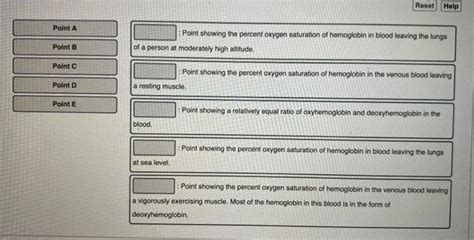 Solved Match The Location On The Oxygen Hemogiobin Chegg