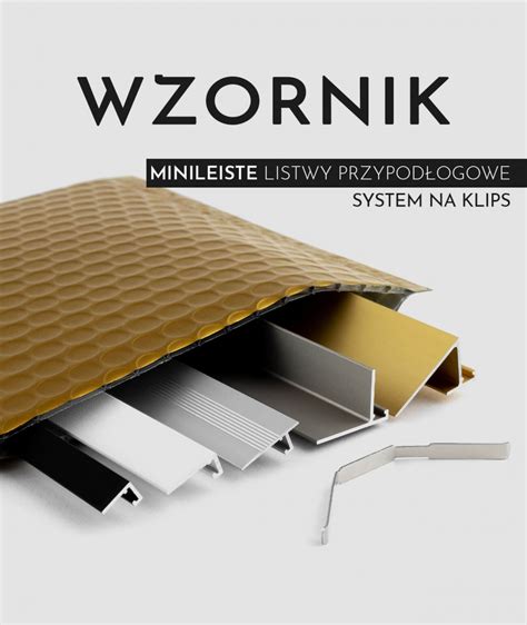 Wzorniki listew przypodłogowych Minimalistyczne listwy WENEVE