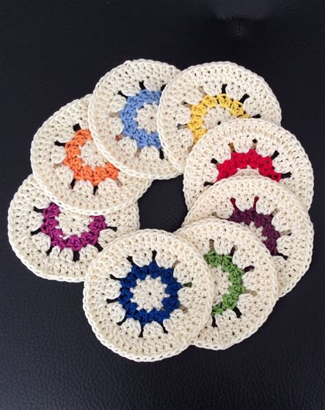 Posavasos A Crochet Posavasos A Ganchillo Crochet Bib Crochet Coaster