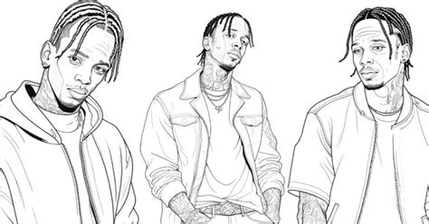 Travis Scott Coloring Pages Free Printables