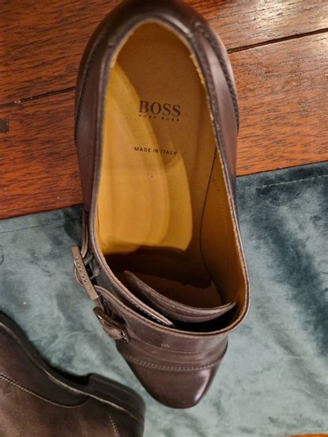 Hugo Boss Herren Schuhe Leder Braun Double Monk Neu Kaufen Auf Ricardo