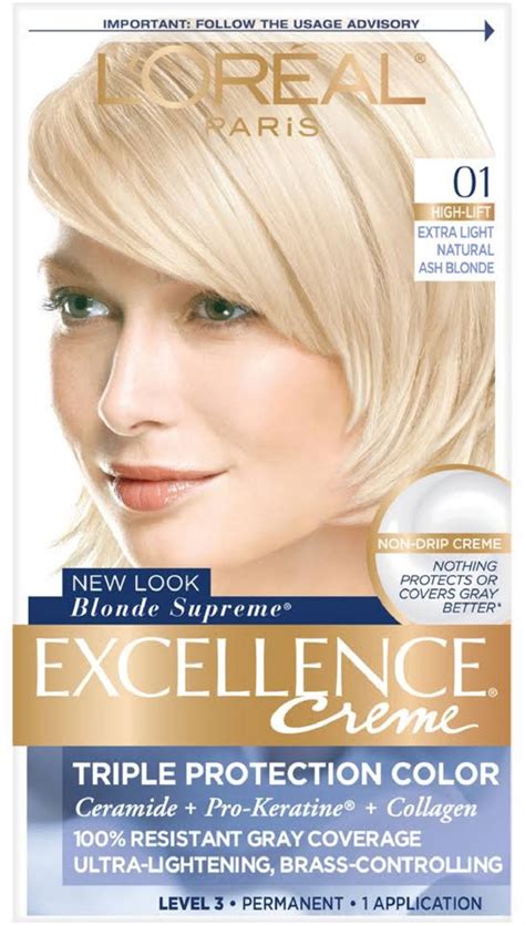 L Oreal Paris Excellence Creme Haircolor Extra Light Ash Blonde 01