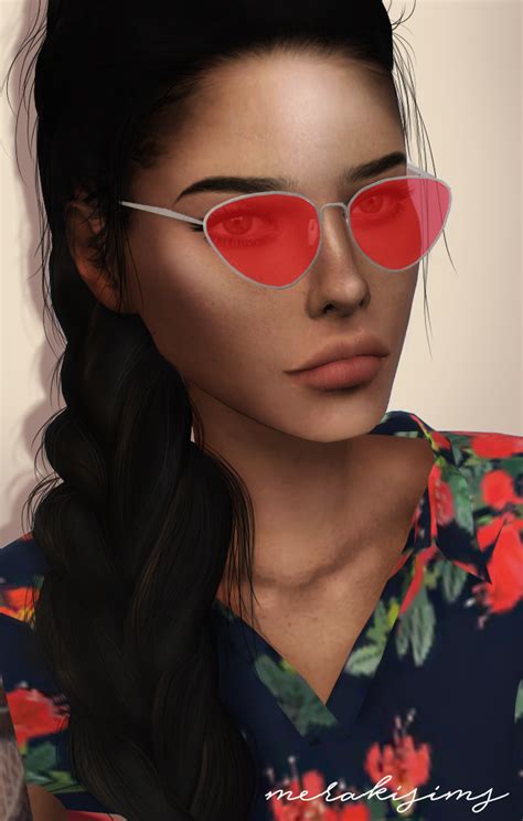 Oval Shaped Sunglasses All Lods 24 Swatches Custom Thumbnail Base Game Compatible Free Download