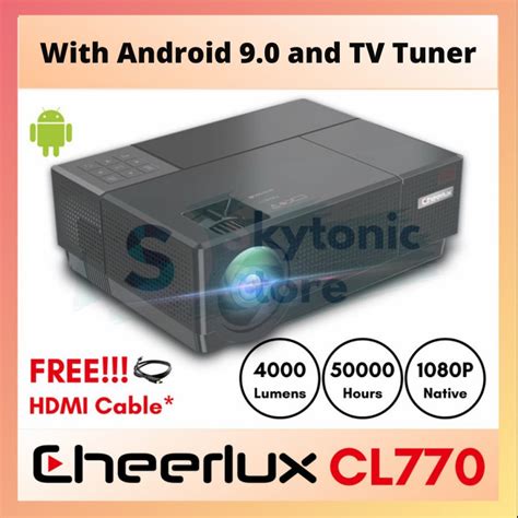 Jual Proyektor Cheerlux Cl Android Tv Tuner Projector P Full Hd