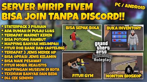 Gta Samp Server Yang Fiturnya Banyak Dan Bisa Join Tanpa Discord