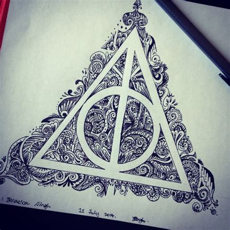 Deathly Hallows Drawing at GetDrawings | Free download