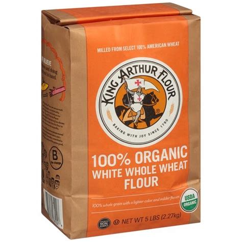 King Arthur 100 Organic White Whole Wheat Flour 5 Lb Shipt