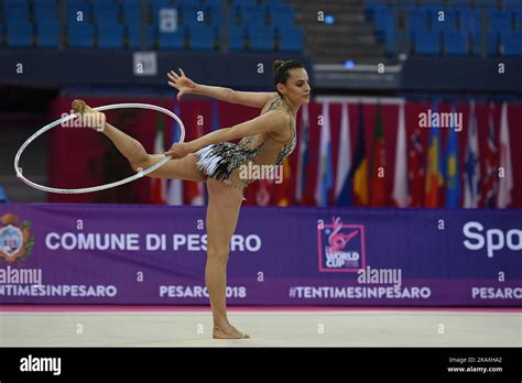 Rhythmic Gymnast Linoy Ashram Of Israel Performs Her Hoop Routine