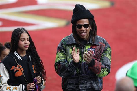 Jay Z Takes Daughters Blue Ivy 12 And Rumi 6 To The Superbowl And