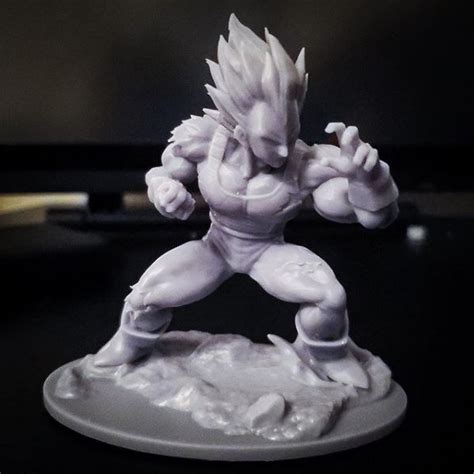 Archivo Stl Vegeta Modelo De Impresi N D De Dragonball Z Modelo De