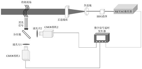 一种双示踪剂plif的流场密度测量装置及方法