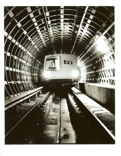 Bart Train In Tunnel From Their 40 Years Board Bay Area Rapid