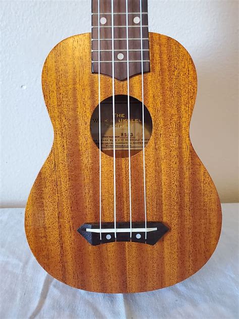 2012 The Waikiki Ukulele Company Soprano Ukulele With Gig Bag Reverb