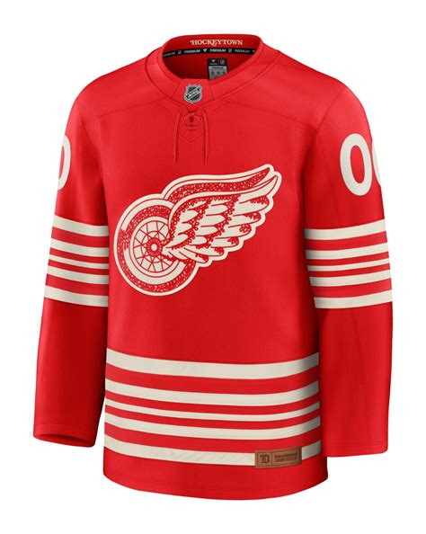 detroit red wings red jersey 10
