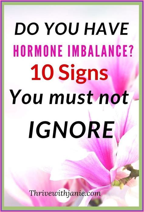 Do You Have These Signs Of Hormonal Imbalance Artofit