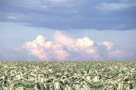 Sea Of Money Or Money Land Stock Image Image Of Cloud 18297025