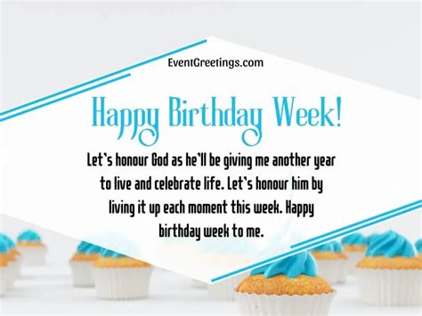 25 Best Happy Birthday Week Quotes And Messages