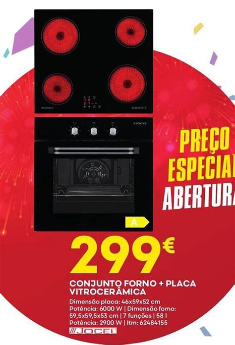 Promo O Conjunto Forno Placa Vitrocer Mica Em Bricomarch