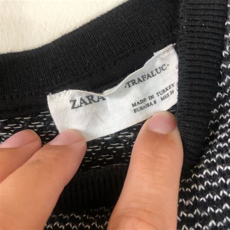 Zara Trafaluc Black White Knit T Shirt Dress Gem