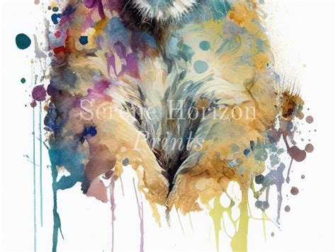 Watercolor Lion Cub Portrait PRINTABLE Wall Art DIGITAL Art Print ...