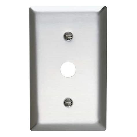 Legrand Pass And Seymour 302 304 S S 1 Gang Strap Mounted Coaxial Wall Plate Stainless Steel 1