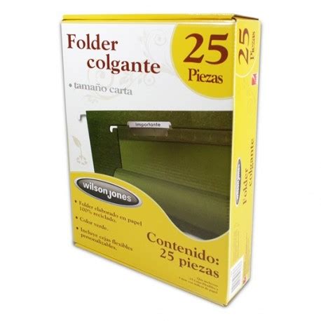 FOLDER DE PAPEL TAMAÑO CARTA ACCO WILSON JONES P3636 TIPO COLGANTE