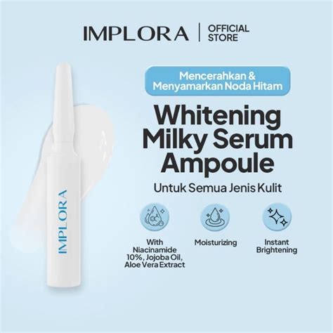 Jual Implora Whitening Milky Serum Ampoule Ml Shopee Indonesia