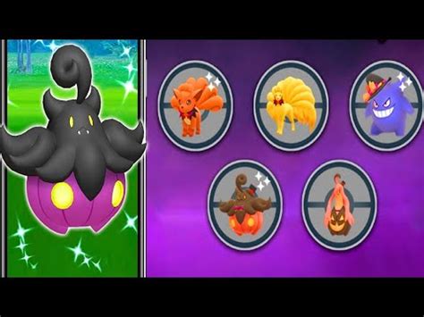 Shiny Pumpkaboo Spooky Festival Vulpix Gengar Hunt Pokemon Go