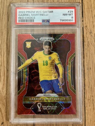 2022 Panini Prizm World Cup 29 GABRIEL MARTINELLI Red Choice Rookie RC