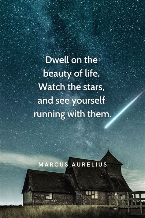 Dwell On The Beauty Of Life Watch The Stars And See Yourself Running