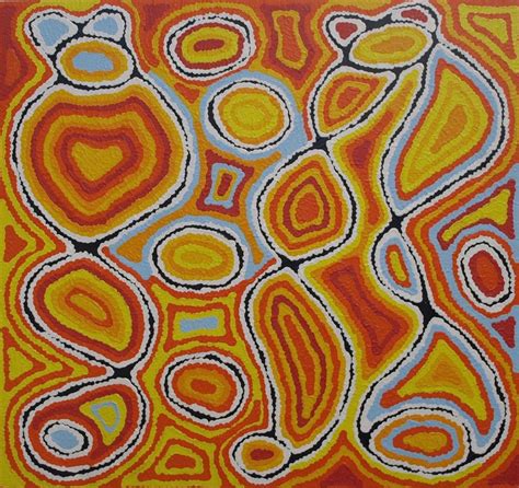 Judy Watson Napangardi Mina Mina Dreaming 1b Aboriginal Artwork