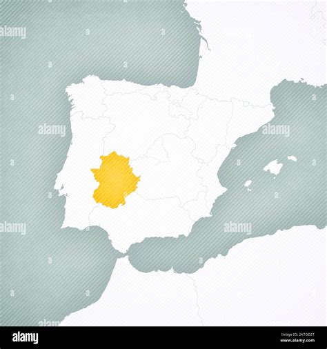 Mappa Di Extremadura Immagini E Fotografie Stock Ad Alta Risoluzione