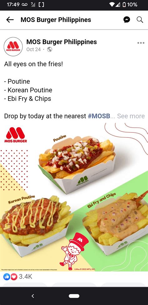 Mos Burger Une Chaîne De Fast Food Japonais Qui Fait De La Poutine Aux Philippines Rquebec