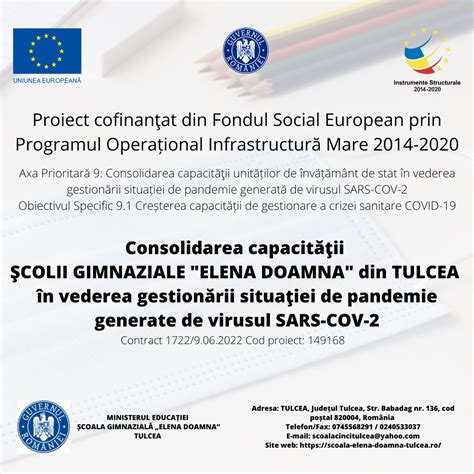 Lansarea proiectului cu titlul Consolidarea capacităţii ŞCOLII