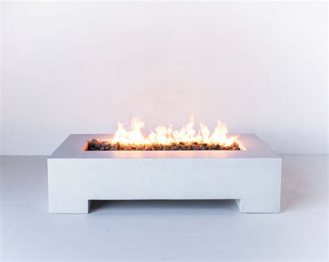 Rectangular Concrete Fire Table Mesa