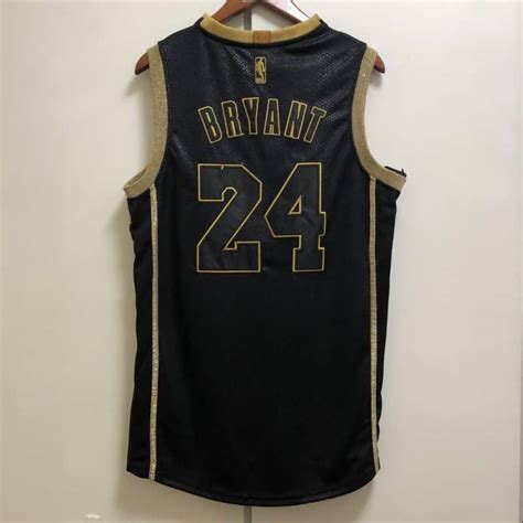 Camiseta Kobe Bryant Lakers Gold Black Commemorative Tcnba