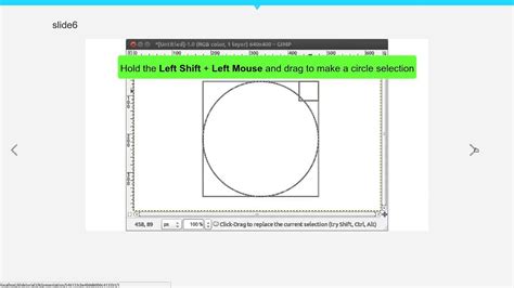 How To Draw A Circle In Gimp Youtube