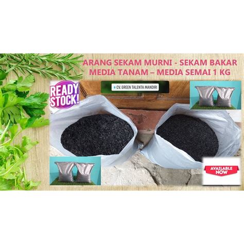 Jual ARANG SEKAM MURNI 1 KG SEKAM BAKAR ASLI MEDIA TANAM MEDIA SEMAI