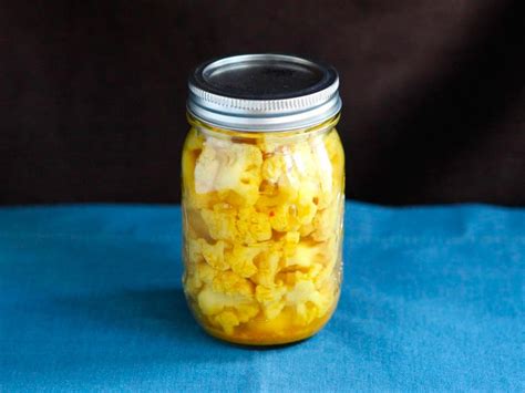 Curry Pickled Cauliflower Healthy Recipe With Turmeric