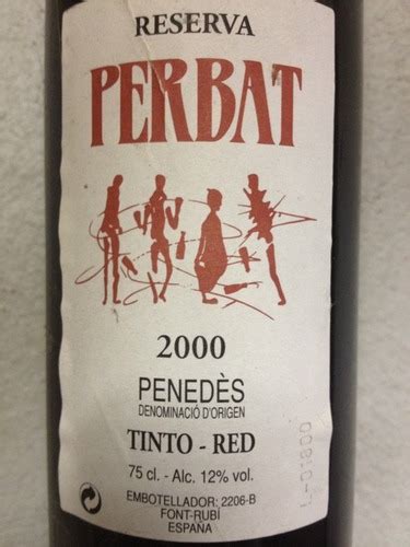 Perbat Reserva Tinto Penedès Vivino US