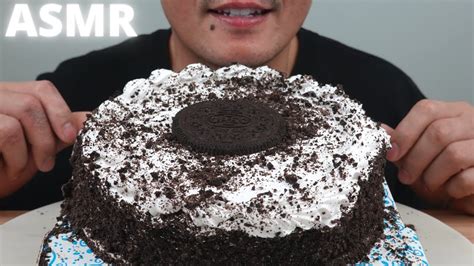 Asmr Oreo Ice Cream Cake The Hangry Mole Eating Show Youtube