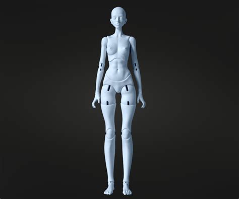 Artstation Bjd Doll 3d Bjd Bjd For 3d Printing Ball Jointed Doll