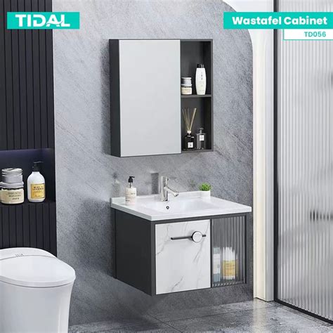 Jual Set Wastafel Cabinet Modern Minimalis Kamar Mandi Tidal TD056