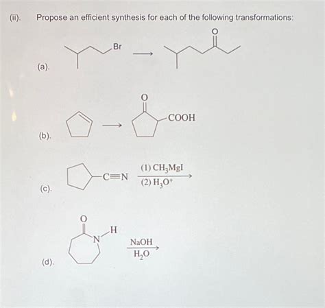 Solved Questions A B C D Ii Propose An Efficient Synthesis For